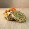 7.5 Inches Decorative Roti Papad Box Stainless Steel Small Sweet Storage Box Meenakari Container Laddu Box Spice Storage Unique Multipurpose Box Gift for Guest